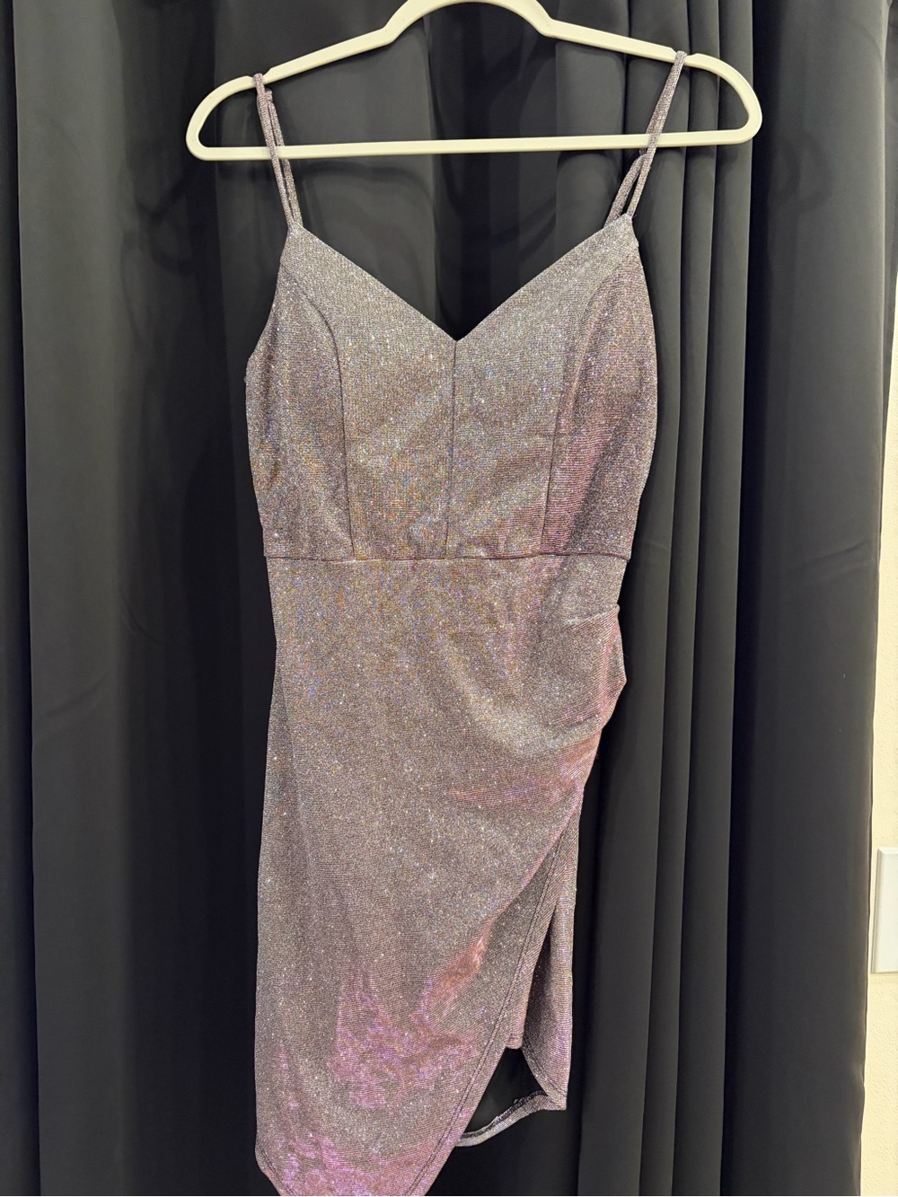 Emerald Sundae Metallic Shimmer Mini Dress – Size Medium